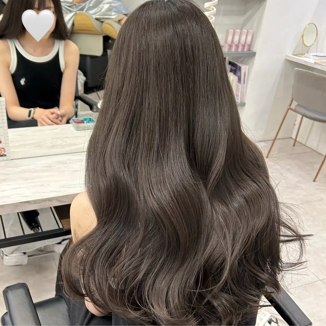 ロング カラー カット ヘアカラー トリートメント 透明感カラー 古山 結季🌙🖤のヘアスタイル