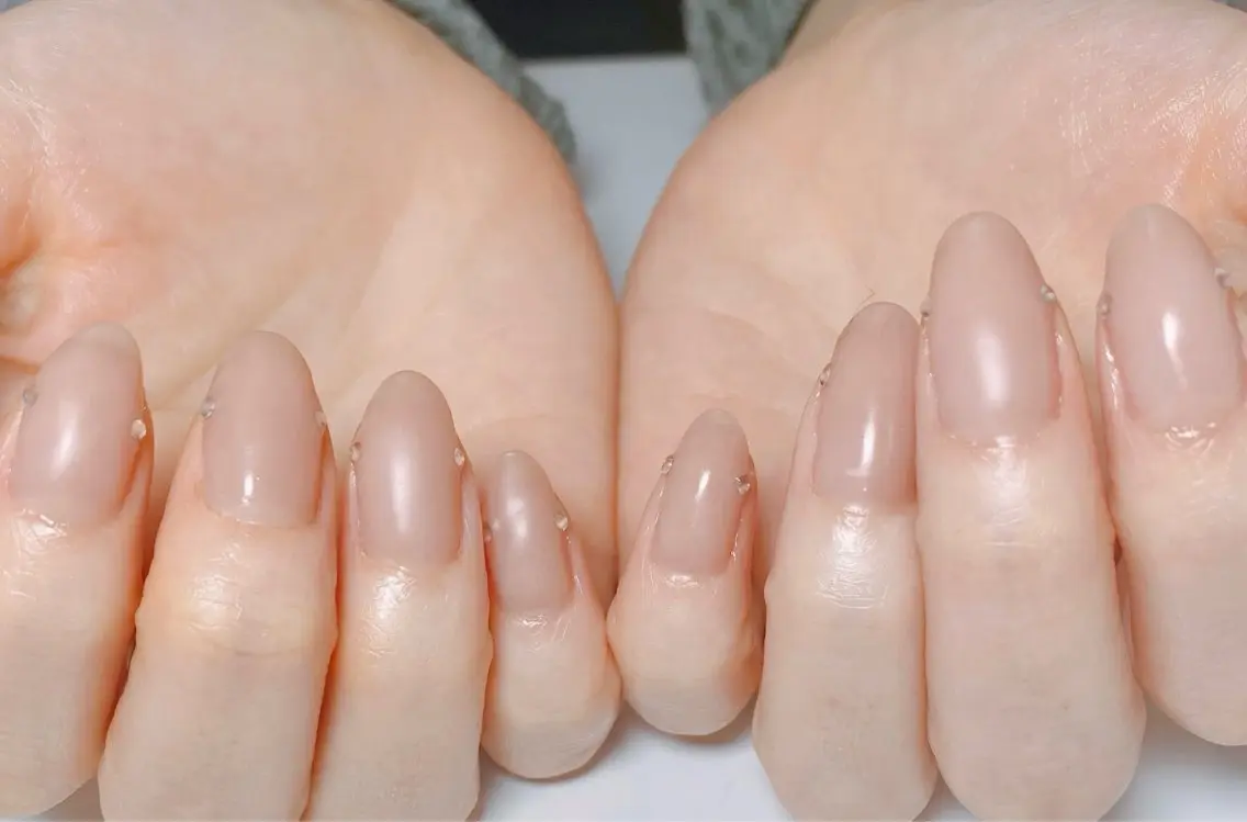 ネイル ストーンネイル Nail Salon K 🧸美爪育成のネイルデザイン