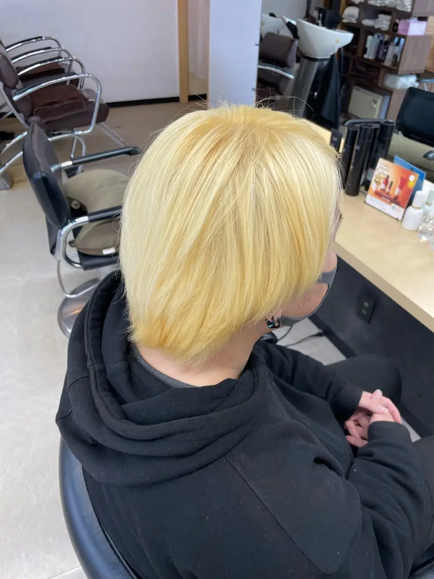ショート カラー メンズ ヘアカラー トリートメント Hair Labo NOSH六本松店のヘアスタイル