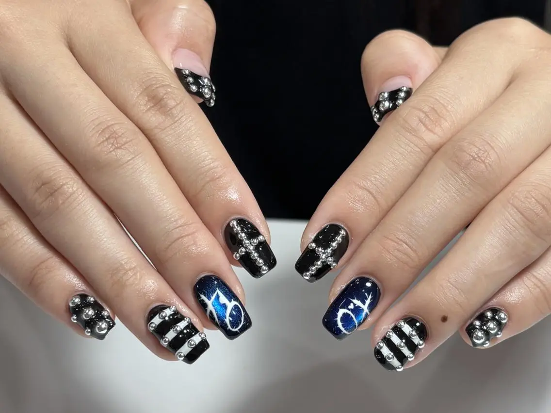 ネイル アートネイル フレンチネイル ジェルネイル キラキラネイル 韓国ネイル アンアンBelle Nail 池袋のネイルデザイン