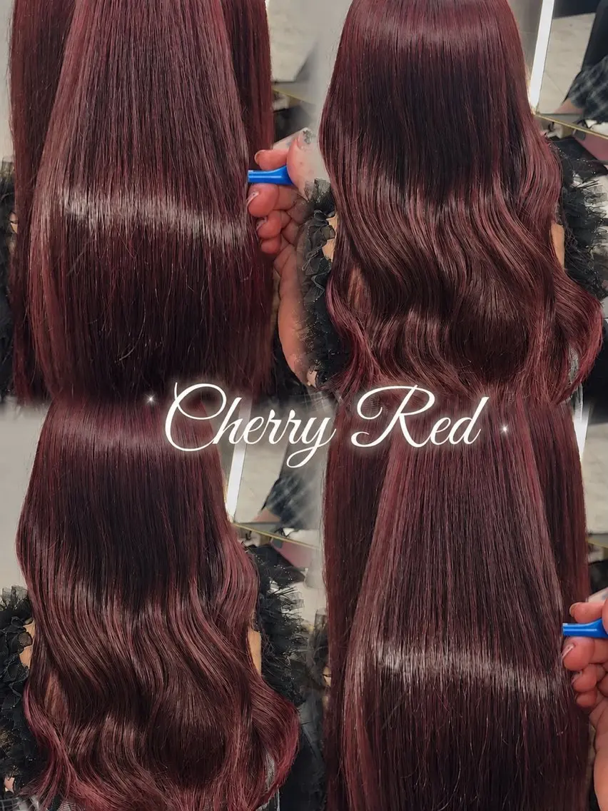 カラー ブリーチ ブリーチなしカラー ピンクカラー コンドウ ヒカリのヘアスタイル