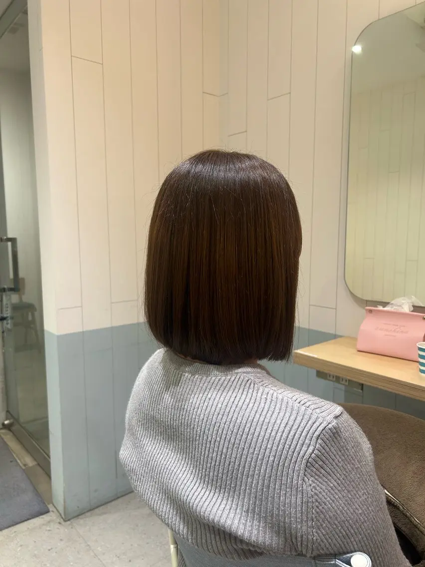 ミディアム ボブ ショート✂︎ボブ/ /小駒杏花のヘアスタイル