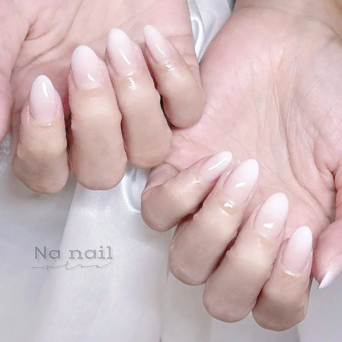ネイル チークネイル フラッシュネイル フレンチネイル ジェルネイル グラデーション ハンドネイル CC Nail 高田馬場のネイルデザイン