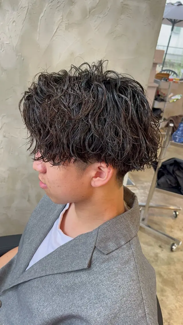パーマ メンズ 波巻きパーマ 🟦ROOM MEN 瀬古 侑輝🟦のヘアスタイル