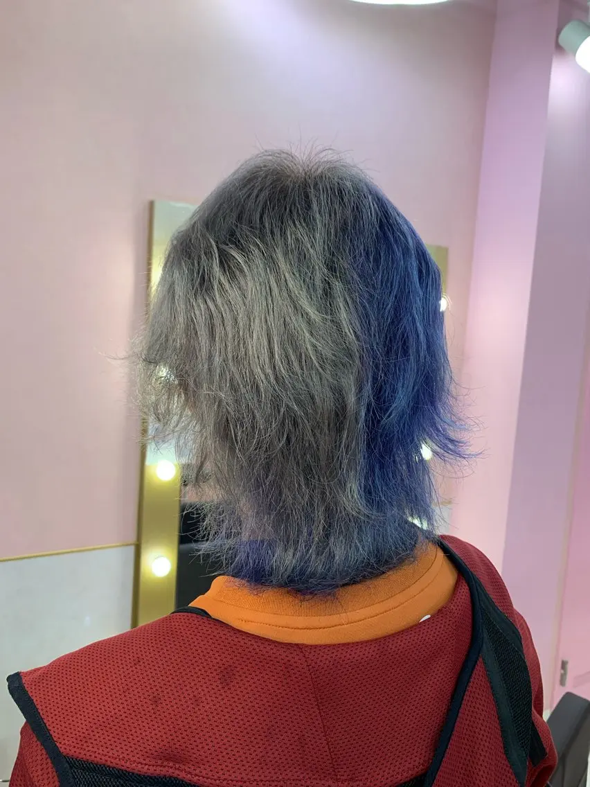 【🩶⛓メンズ限定⛓🩶】1回ブリーチ➕カラー➕髪質改善トリートメント➕似合わせカットの写真