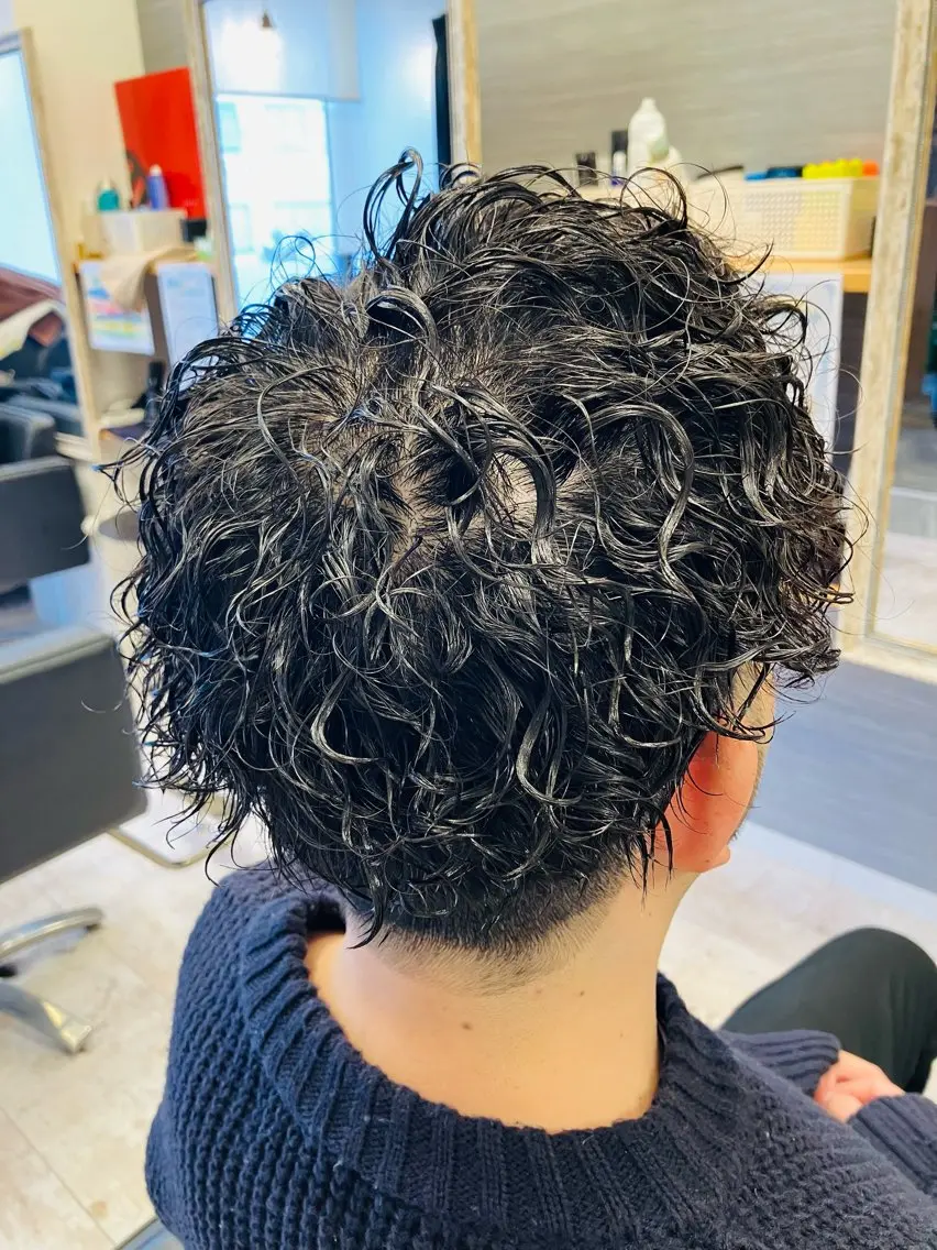 パーマ メンズ カット パーマ メンズ特化/パーマ/ フェードWATARUのヘアスタイル