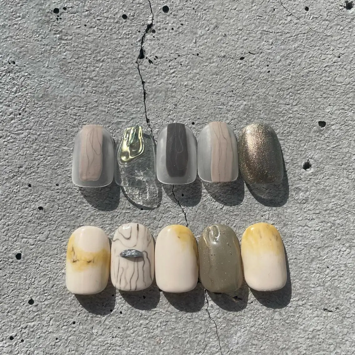 ネイル カジュアル マットネイル ニュアンスネイル ハンドネイル ハンドケア lylynail YUUKAのネイルデザイン