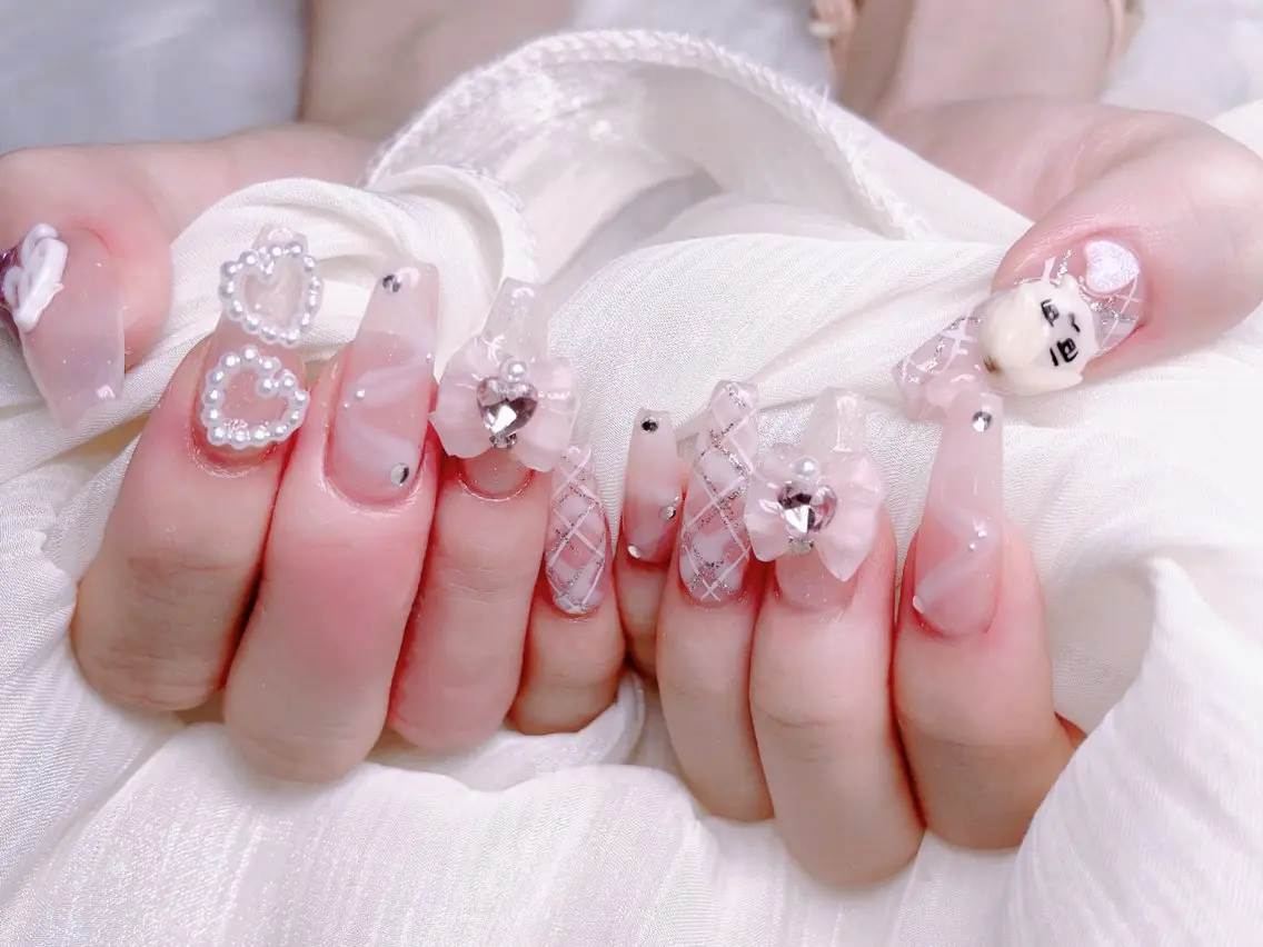 ネイル ハンドネイル M 🌷Nail 長さだし専門店のネイルデザイン