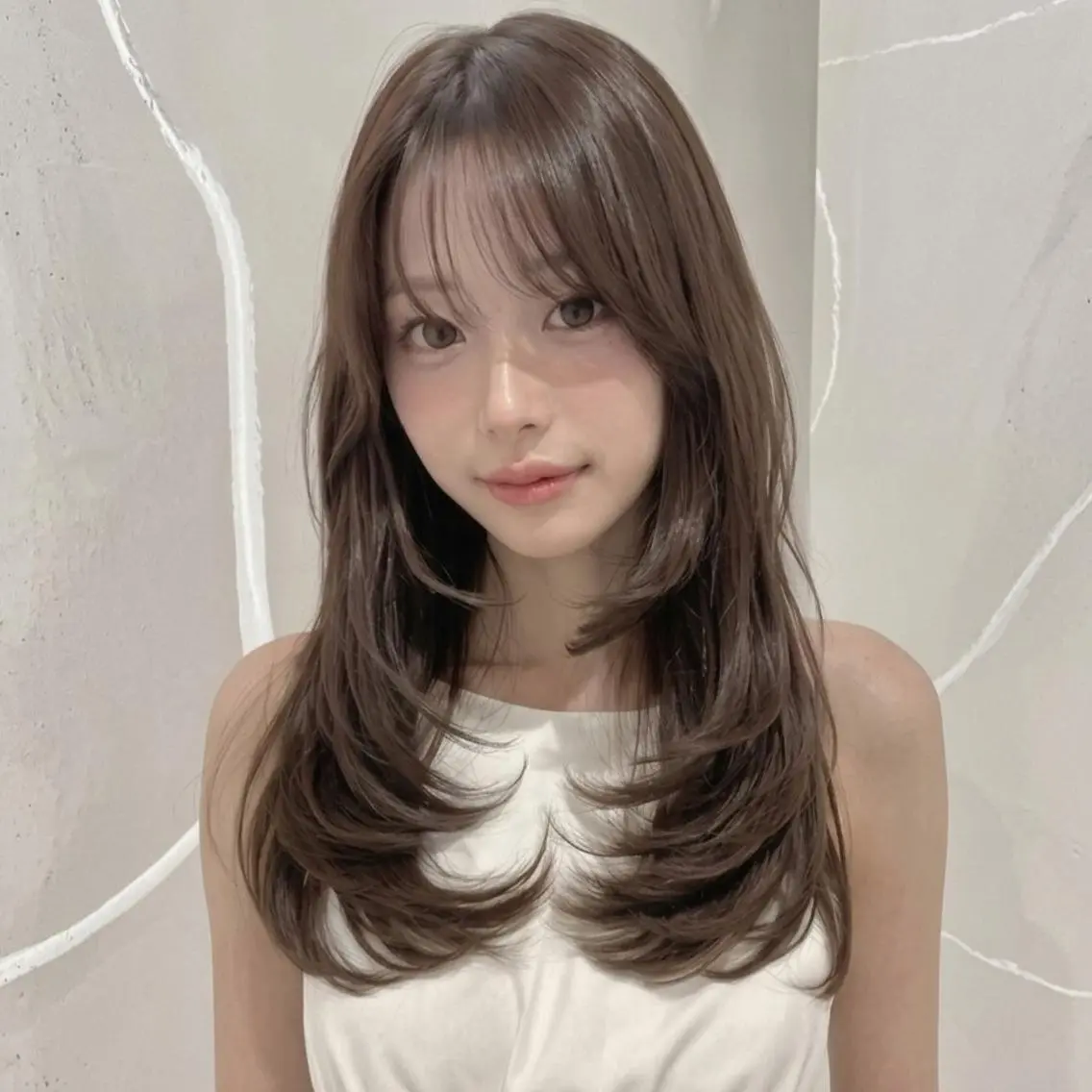 ロング 艶髪ストレート❇️ レイヤー❇️出町光流のヘアスタイル