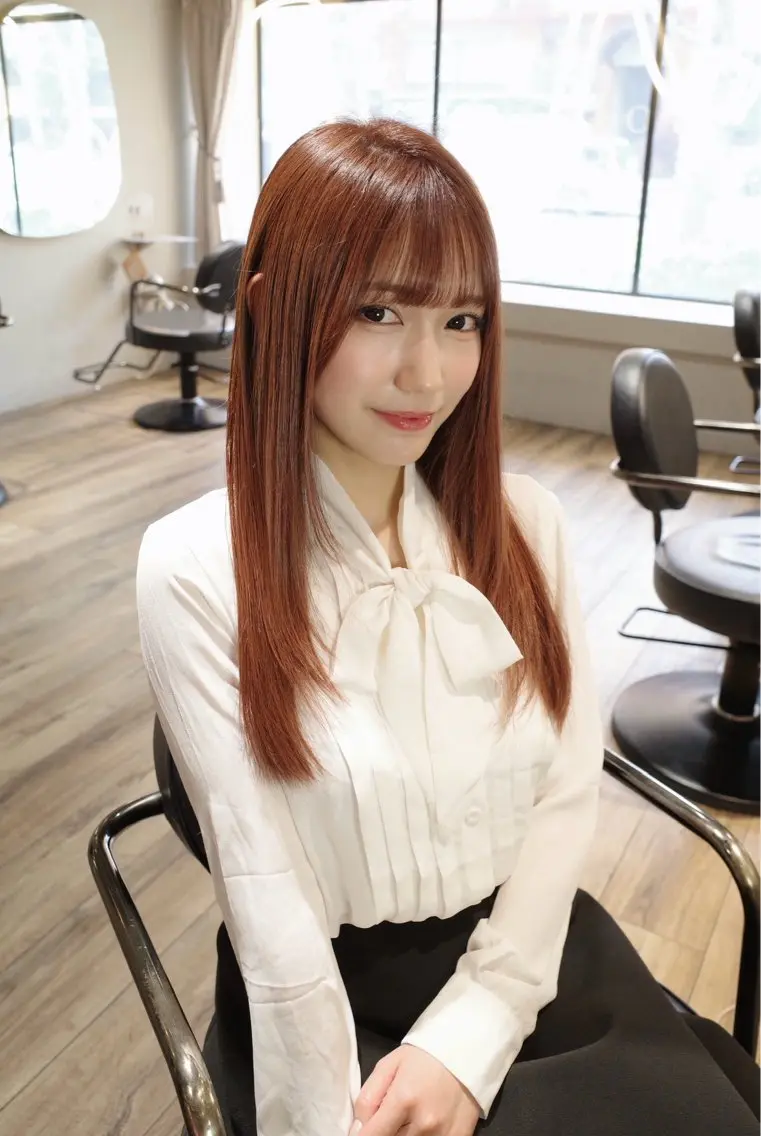 セミロング カット ヘアカラー 【天満1艶髪】潤艶/ 髪質改善🌹釣本竜哉のヘアスタイル