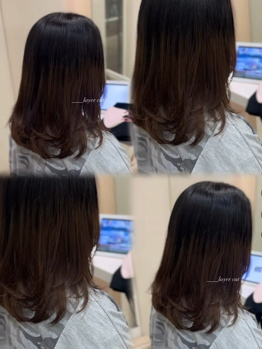 ミディアム 🎀さ こﾁ🎀のヘアスタイル