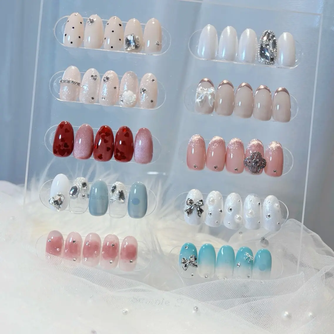 ネイル ガーリー 韓国ネイル ワンホンネイル ハンドネイル Keli Nail 難波のネイルデザイン