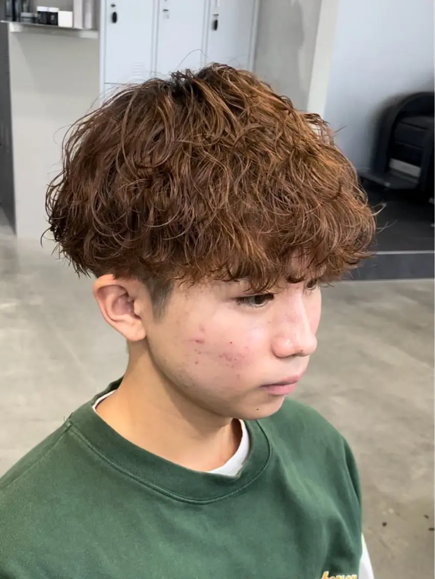 パーマ メンズ カット パーマ fifth 新谷 柚樹のヘアスタイル