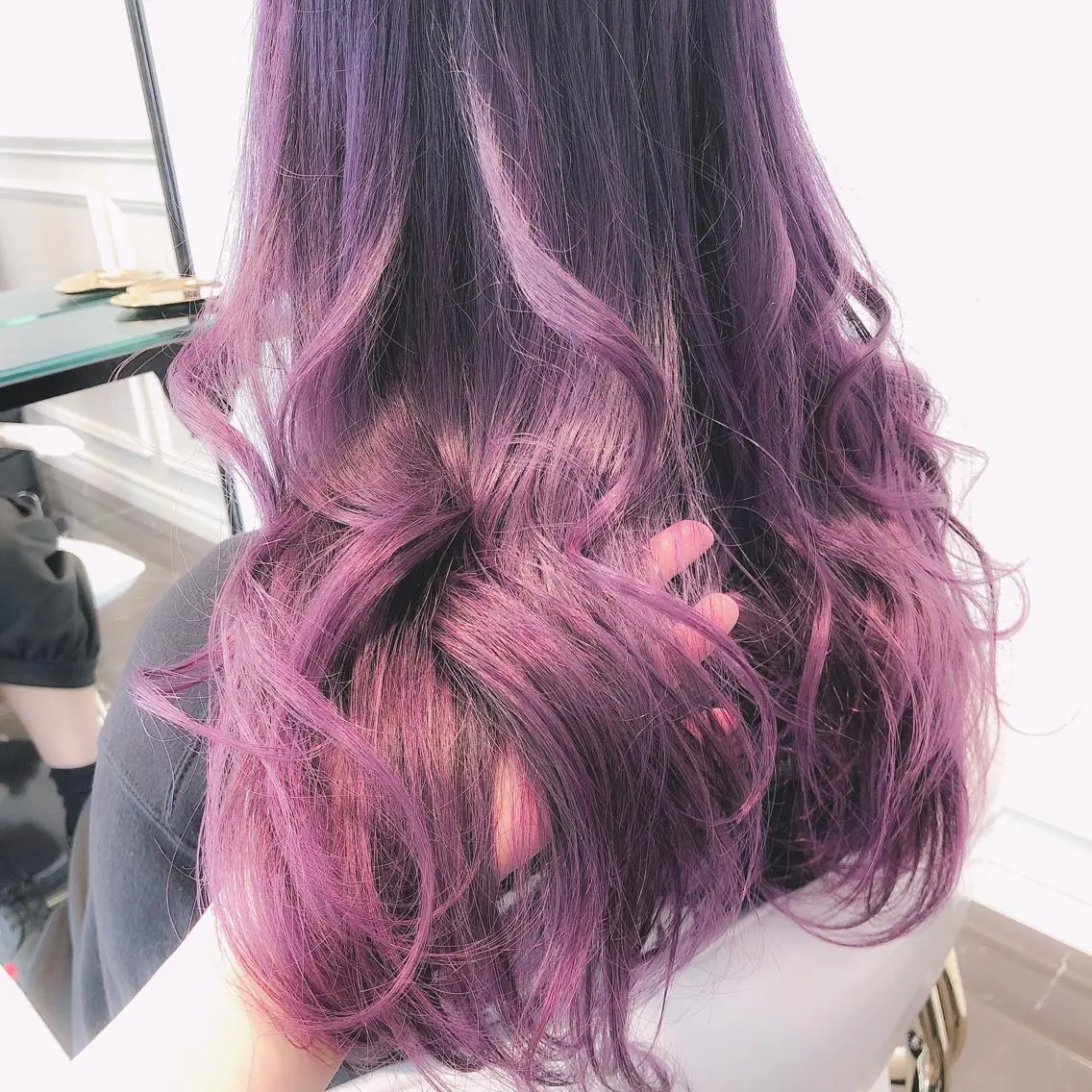 ロング カラー ブリーチ ヘアカラー トリートメント miyu /トレンド カラー×艶髪のヘアスタイル