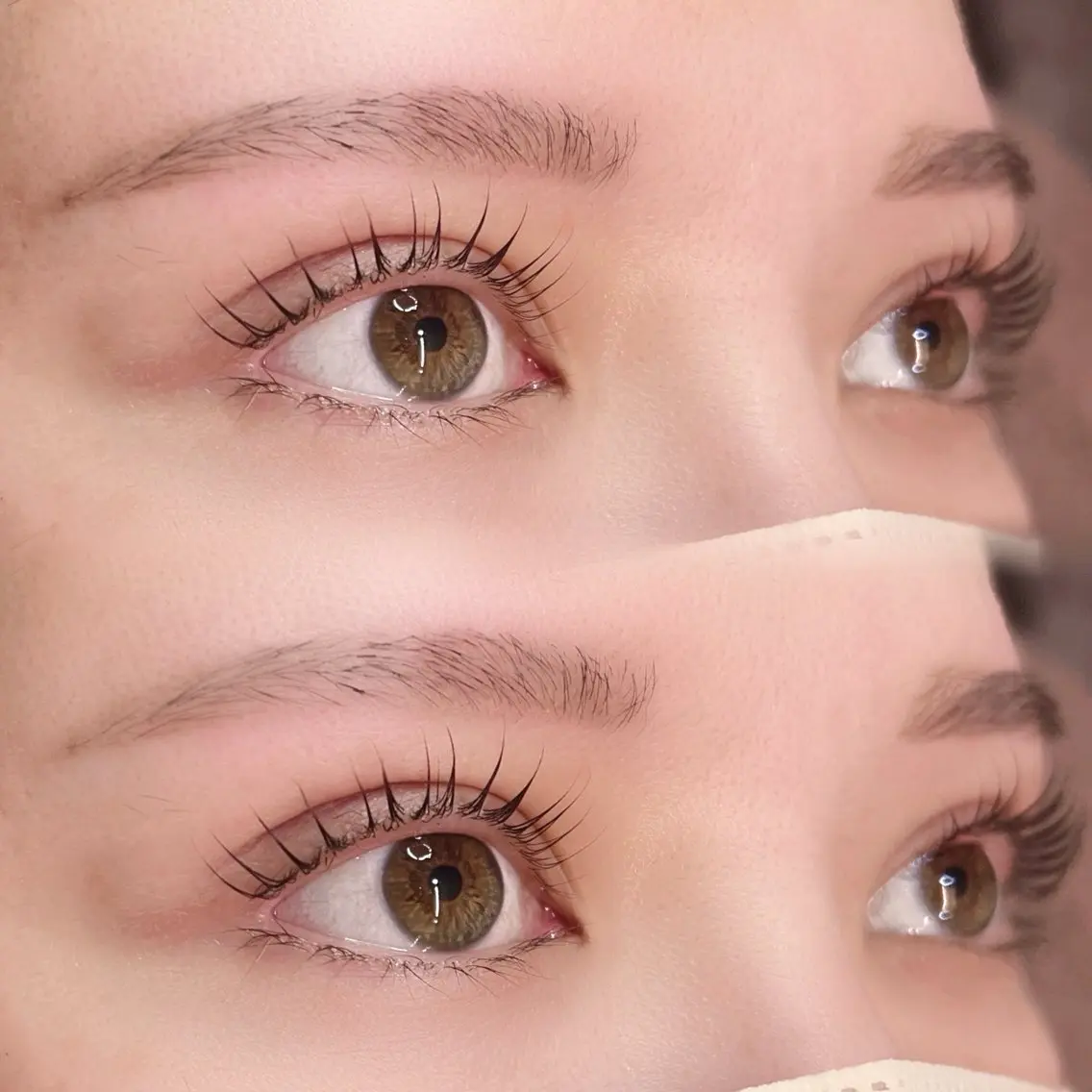 マツエク・マツパ 束感まつ毛 パリジェンヌラッシュリフト まつげパーマ 一重×まつ毛パーマ ♡fein. beauty♡のマツエク・マツパデザイン