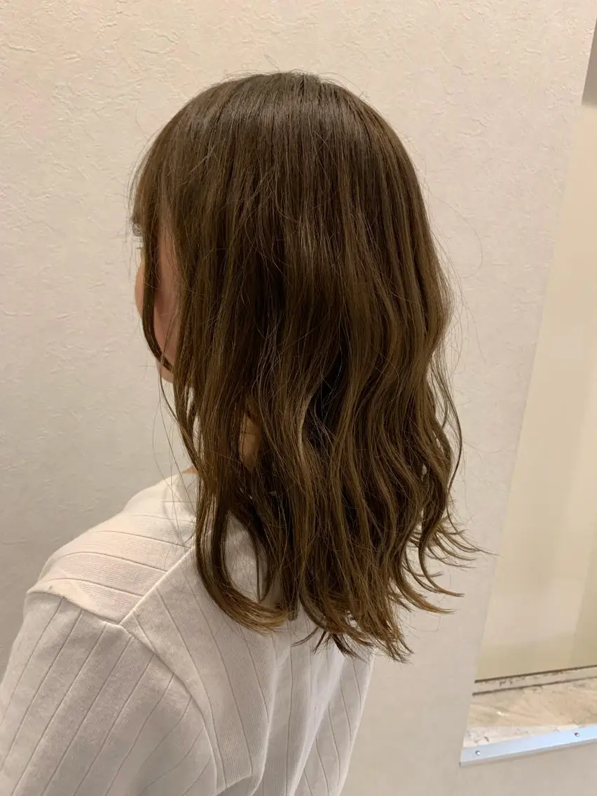 前髪カット&パーマの写真