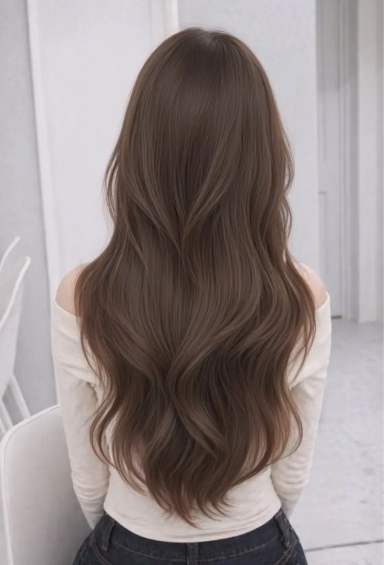 ロング カラー カット ヘアカラー トリートメント ヘアセット レイヤーダブルカラー KYONのヘアスタイル