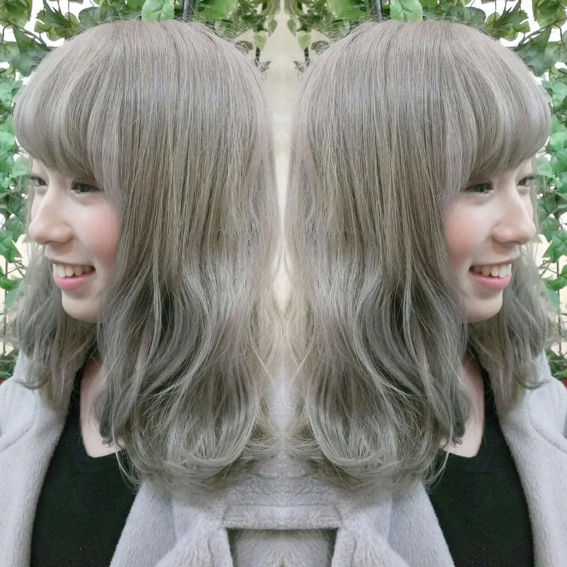 ミディアム カラー カット ヘアカラー 植田 /エクステ /ブリーチ/髪質改善のヘアスタイル