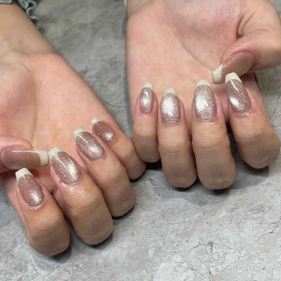 ネイル フレンチネイル マグネットネイル ハンドネイル IROHA NAIL 横山佳那のネイルデザイン