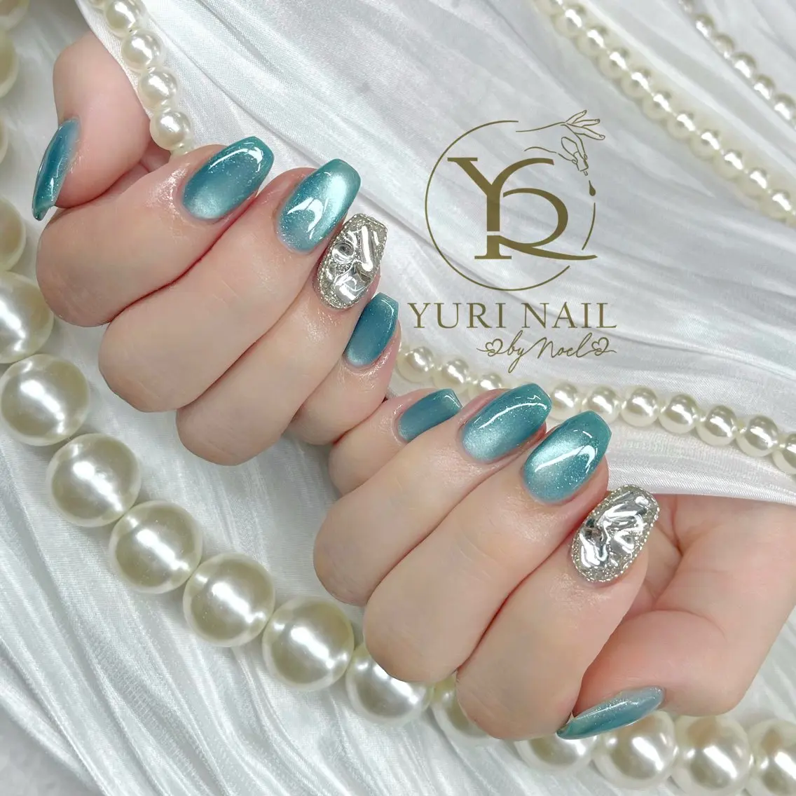 ネイル チークネイル フットネイル フレンチネイル グラデーション キラキラネイル ハンドネイル フットネイル ハンドケア YURI Nail Funabashiのネイルデザイン