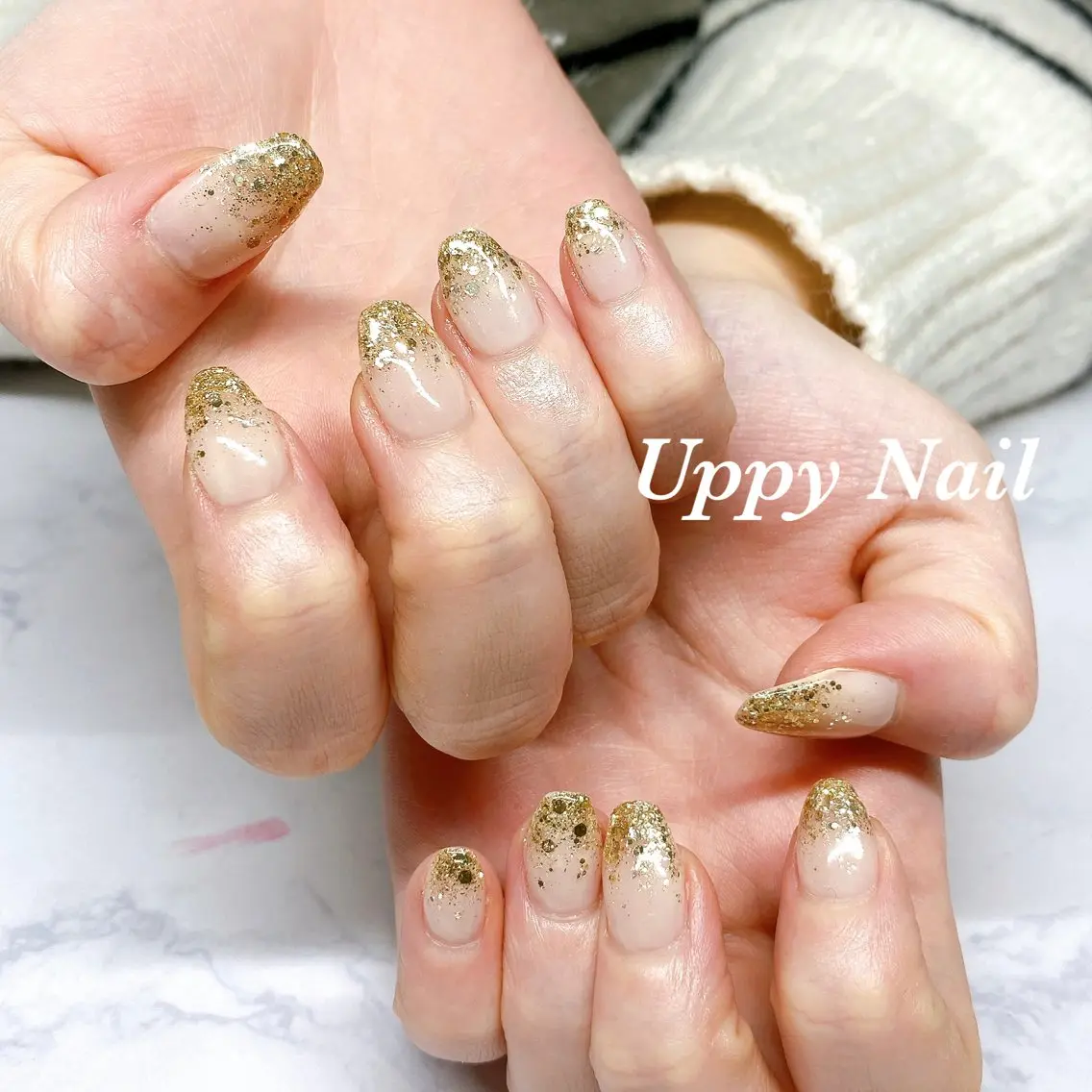 ネイル キラキラネイル ハンドネイル Uppy Nail ukyoのネイルデザイン