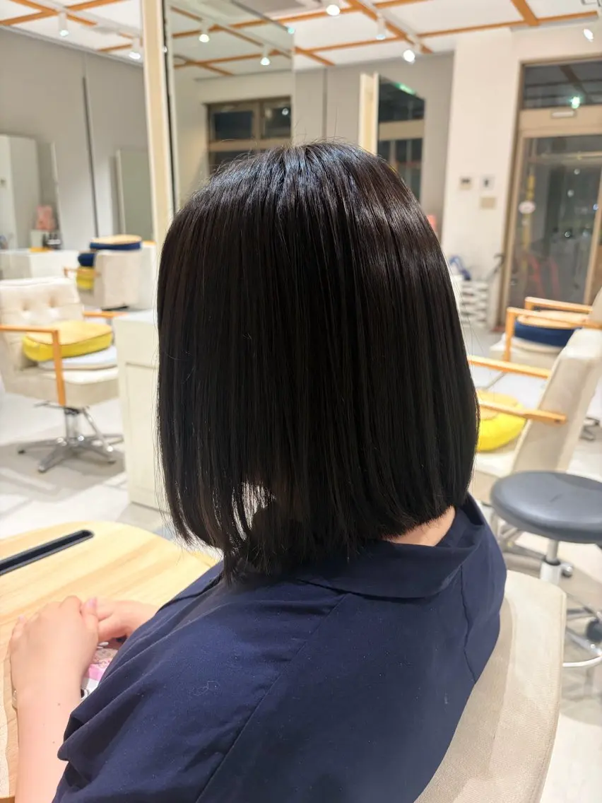 ミディアム カラー ヘアカラー 木村 友泉のヘアスタイル