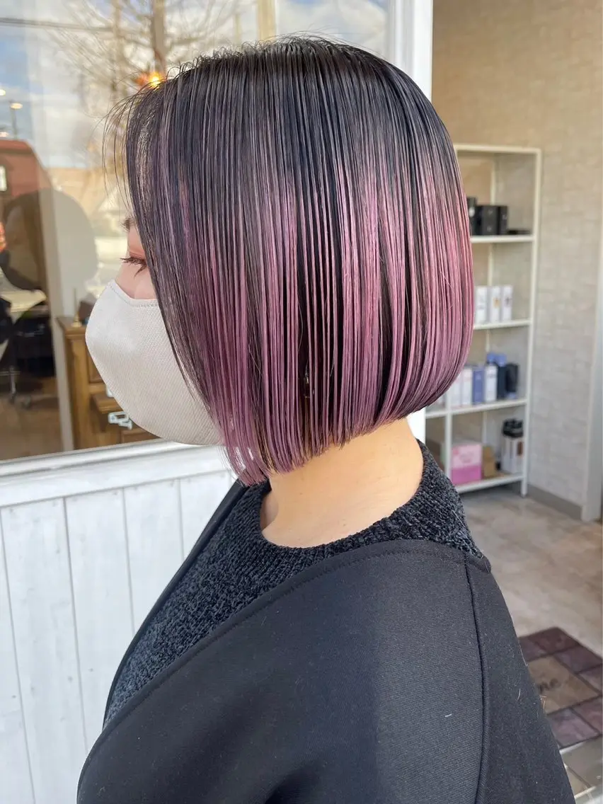 ミディアム カット ヘアカラー トリートメント 🍭透明感カラー 志賀拓海🍬🌈のヘアスタイル