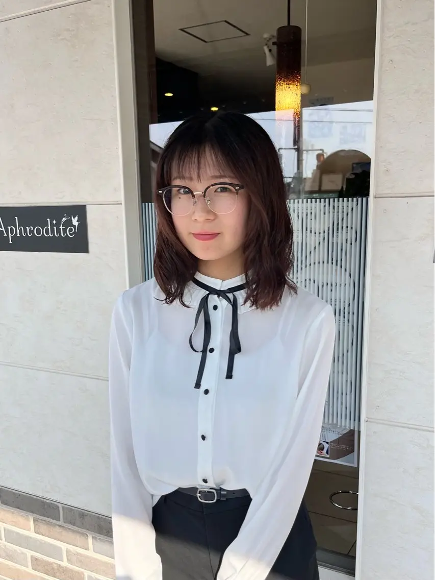 ミディアム パーマ ミディアムパーマ デジタルパーマ パーマ 小野 友暉のヘアスタイル