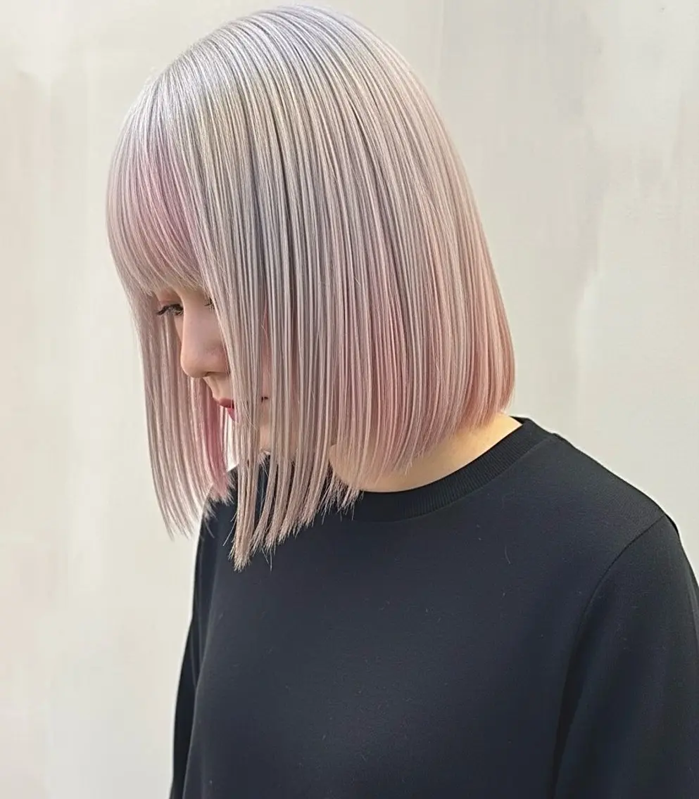 カラー ヘアカラー ハイトーンカラー/ hinata🪽のヘアスタイル