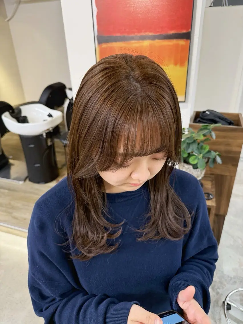 明るくしたい or 透明感のある柔らかいカラーが好きな方におすすめ 🤍cut + ブリーチなしのW color🤍の写真