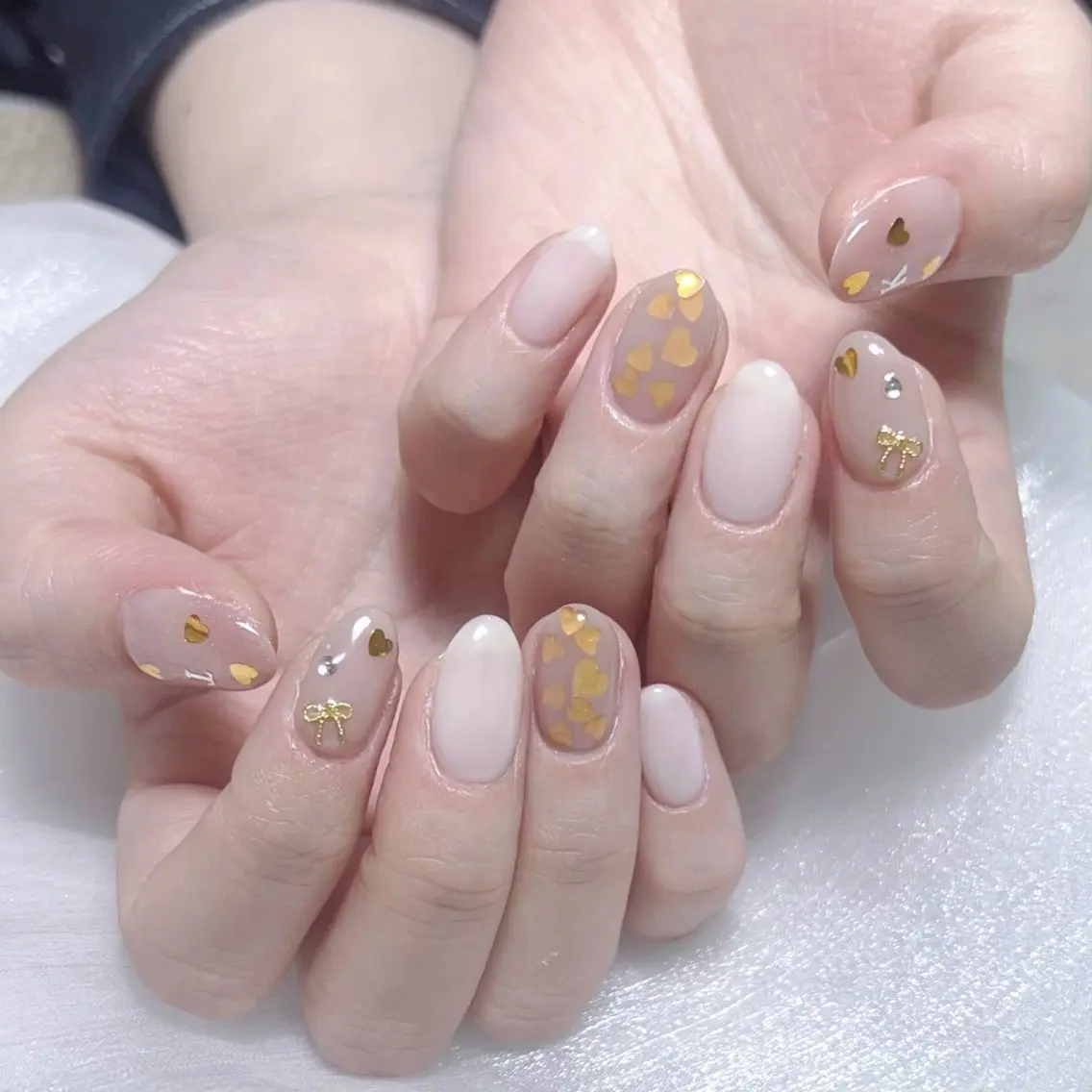 メンズ ネイル メンズ韓国風 アートネイル オーロラネイル ガーリー キラキラネイル ハンドネイル Nail salon 木にいるのネイルデザイン