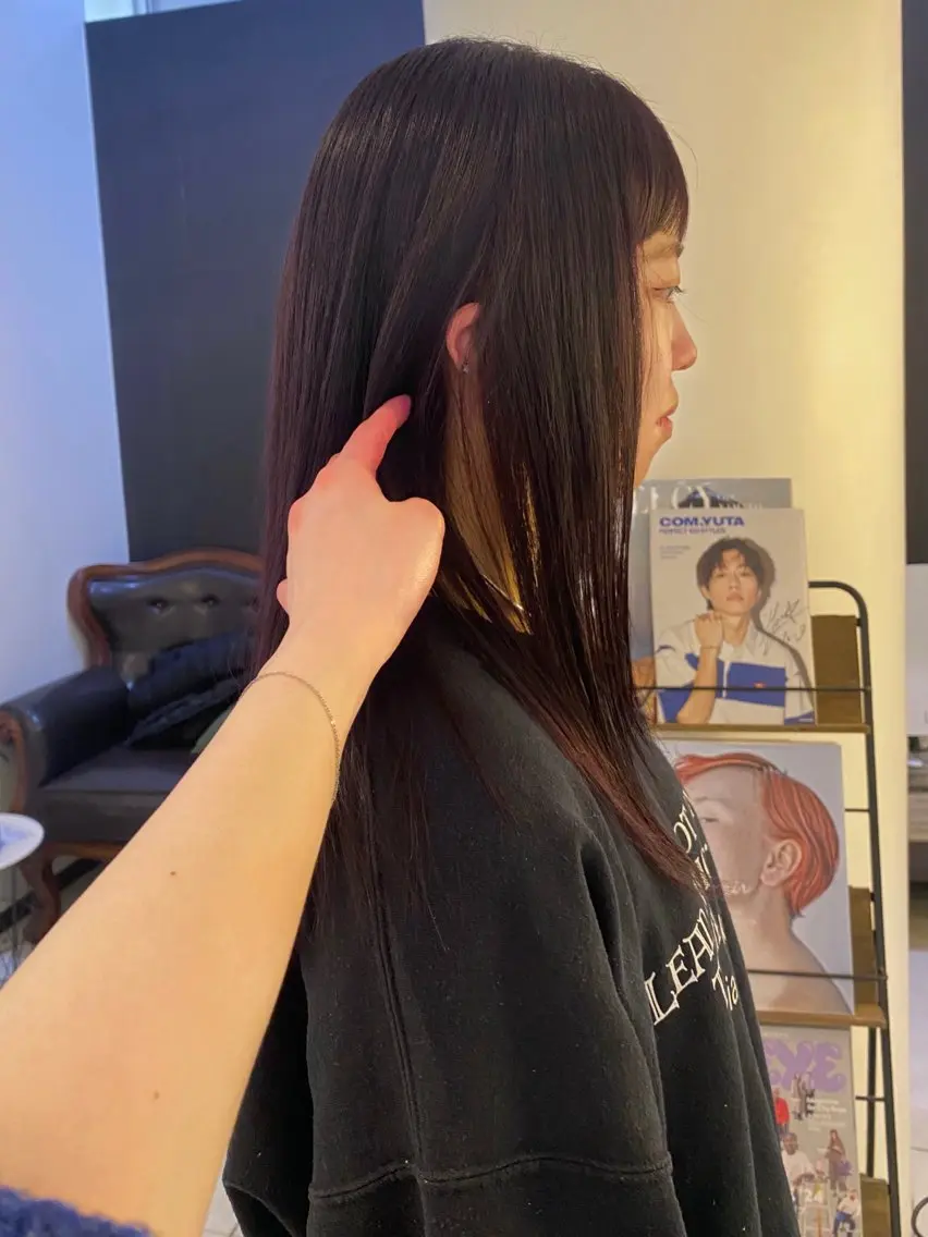 セミロング カラー カット ヘアカラー トリートメント mai / linoah˚✧のヘアスタイル