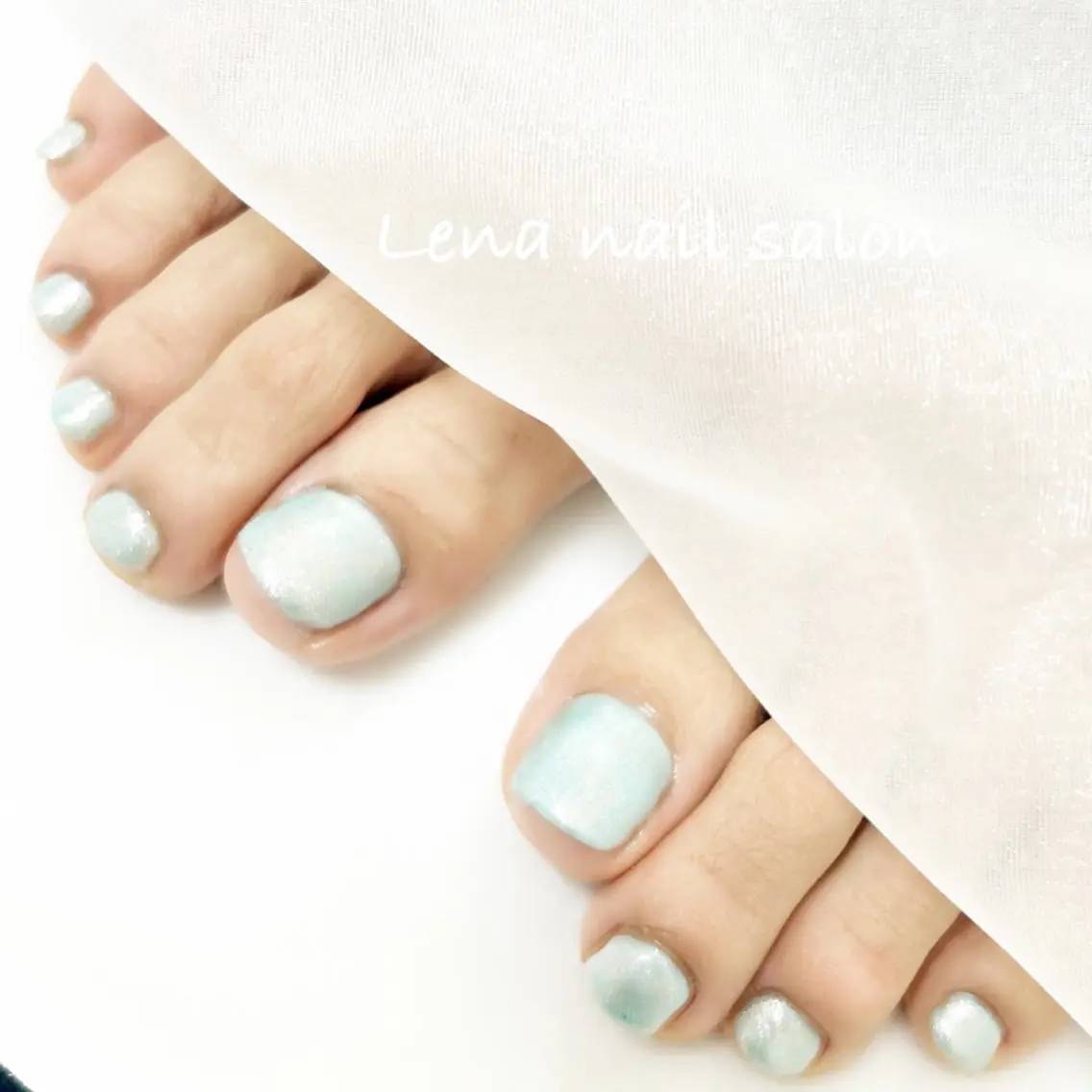 フットジェルネイル💅🏻ワンカラーの写真