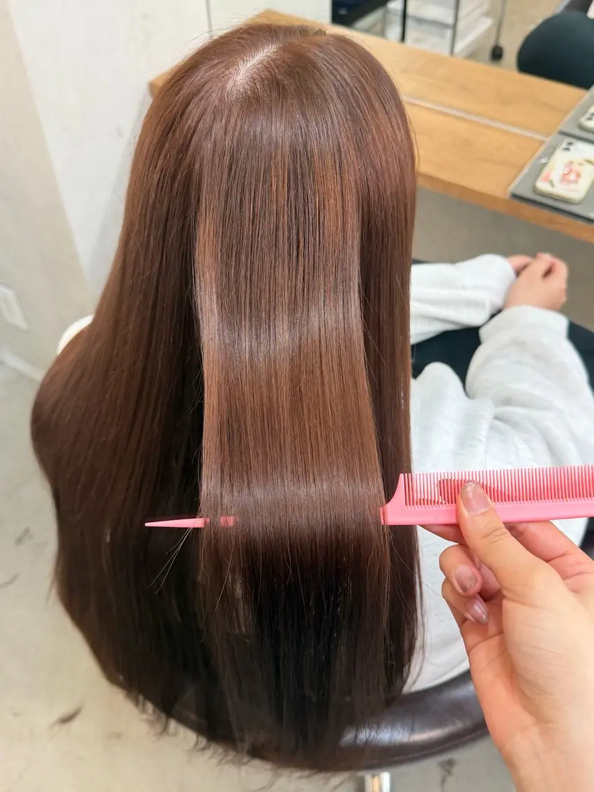 ロング カラー カット ヘアカラー 🎀Maho🎀ボブ × 髪質改善のヘアスタイル
