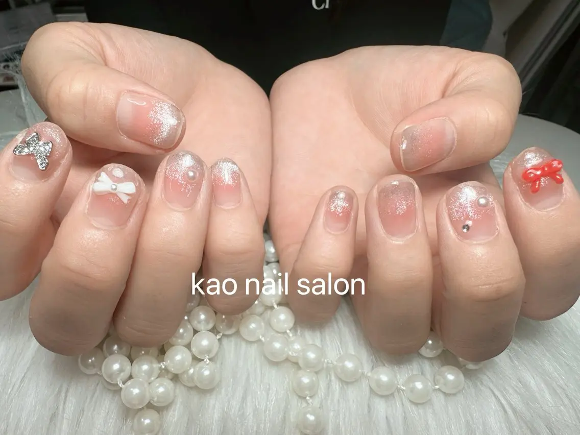 ネイル ハンドネイル kao nail マグネット/長さだしのネイルデザイン