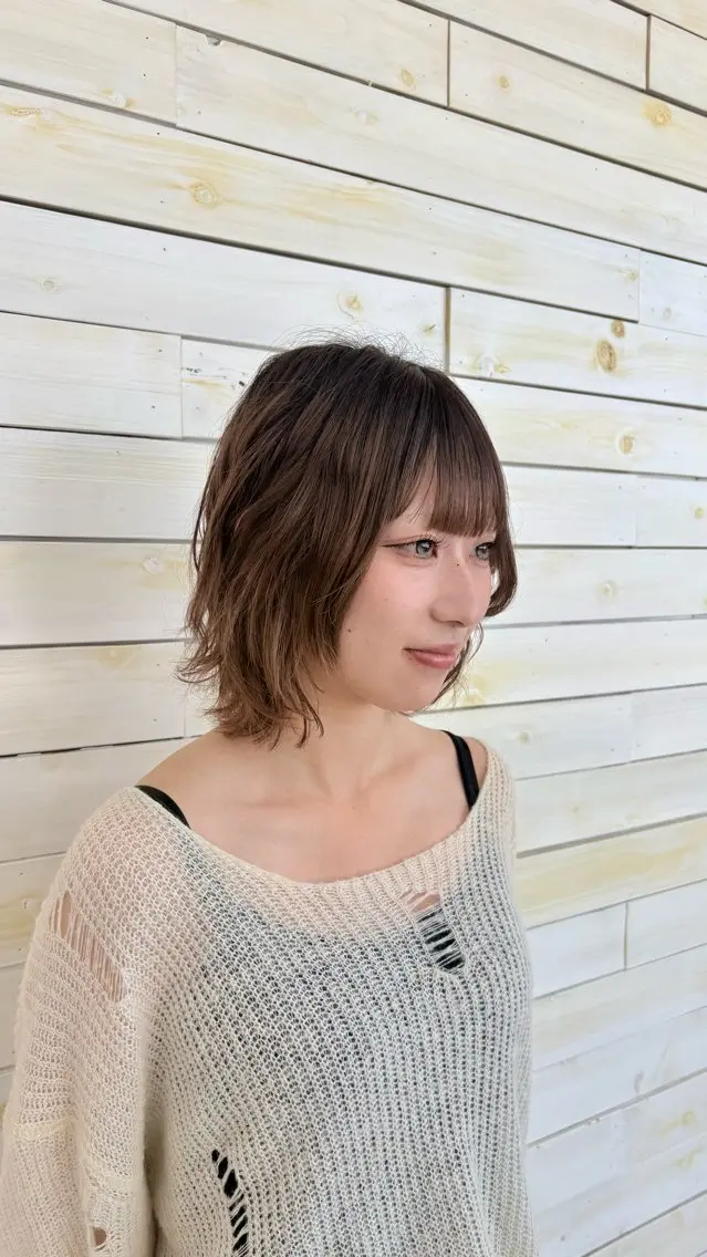 ショート カラー カット アカネ/暖色カラー /ボブ🪐🧡のヘアスタイル