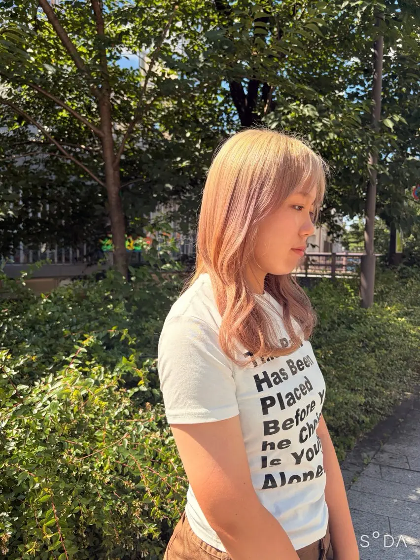 ミディアム カラー カット ヘアカラー 🫯パーマ/艶カラー /韓国ヘア ヤギ🫯のヘアスタイル