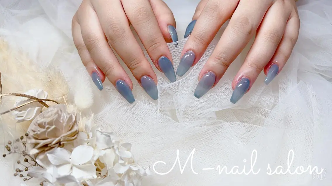 ネイル ワンカラーネイル スカルプネイル M_ nail salonのネイルデザイン