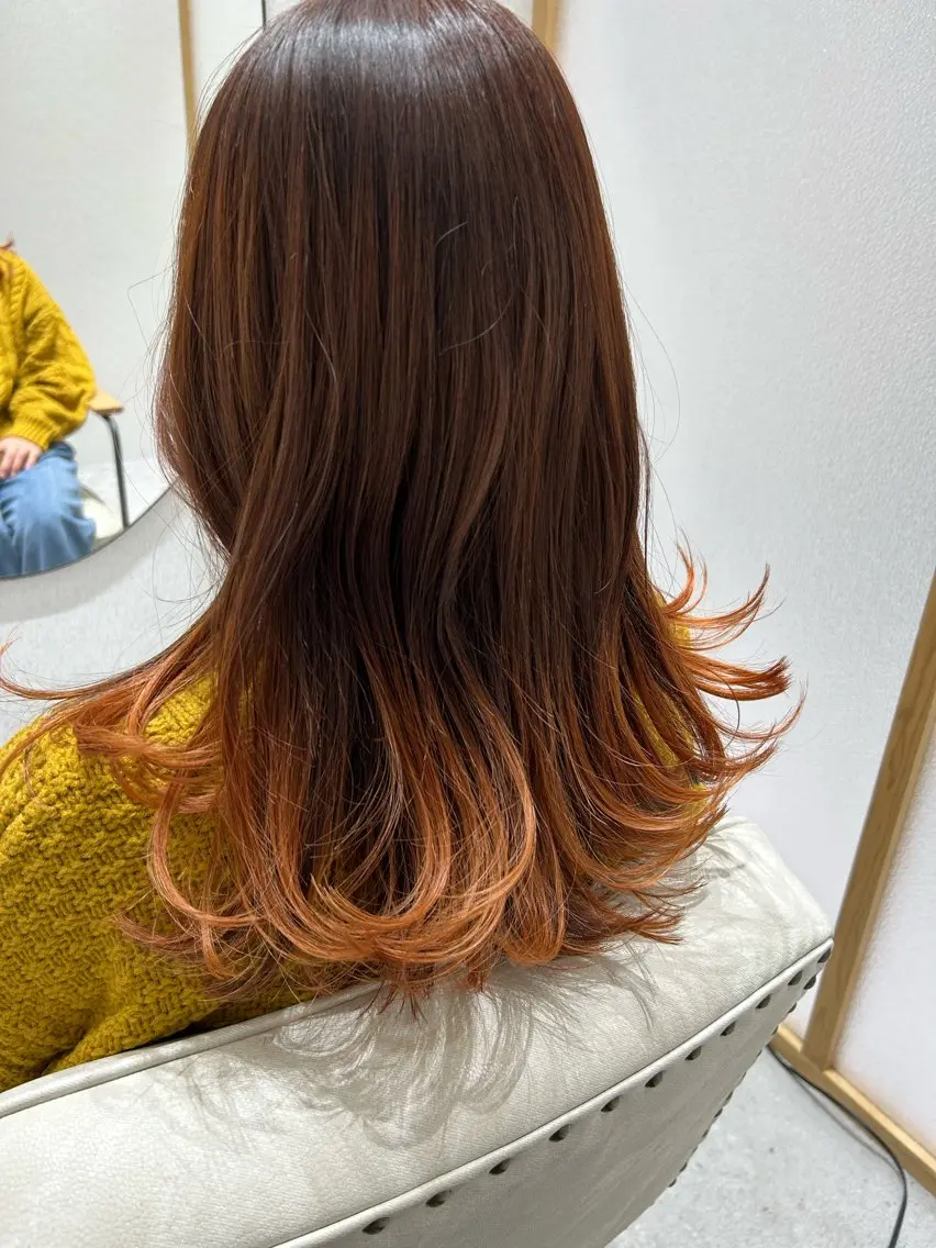 ミディアム カット ヘアカラー ✨透明感カラー ✨カイトのヘアスタイル