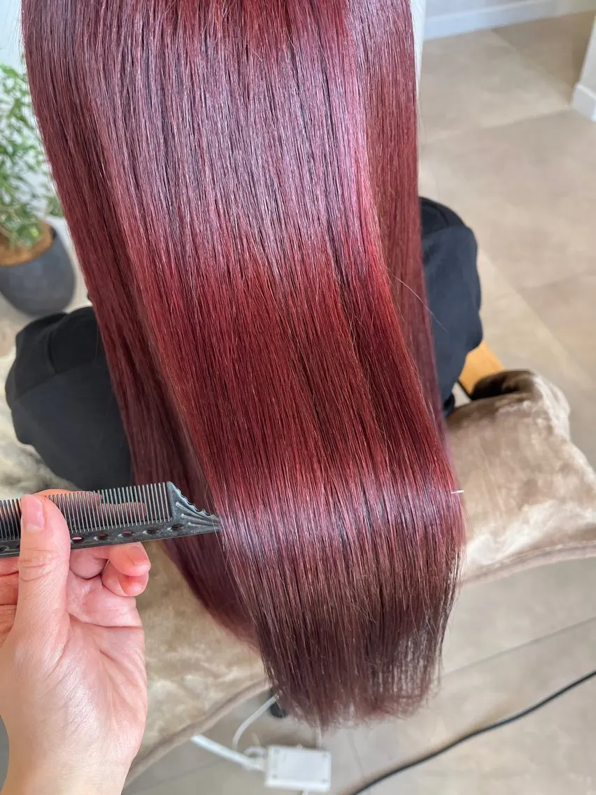 カラー 髪質改善 ヘアカラー トリートメント ✨NEW OPEN/ 透明感カラー/はるかのヘアスタイル