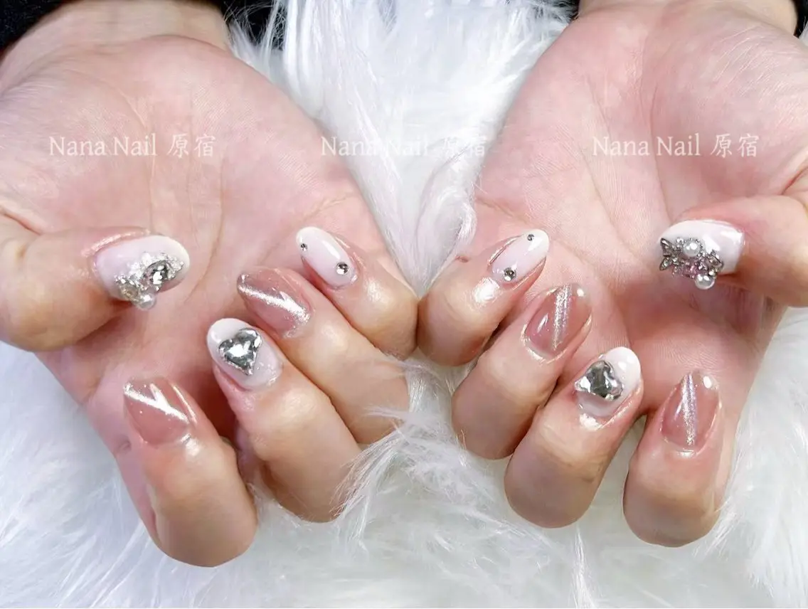 ネイル シンプルネイル ハンドネイル Unicorn Nail原宿表参道のネイルデザイン
