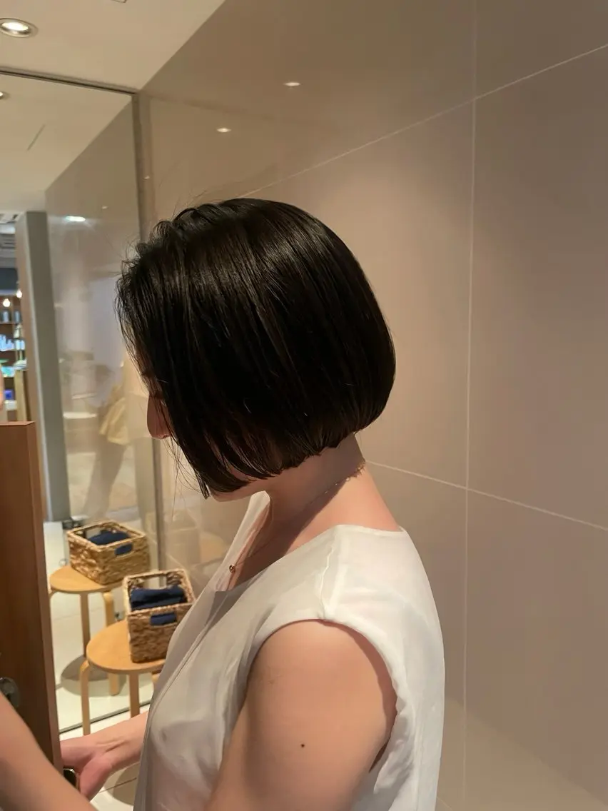 ミディアム カラー カット ヘアカラー トリートメント レイヤー/縮毛矯正 🪄chihiroのヘアスタイル
