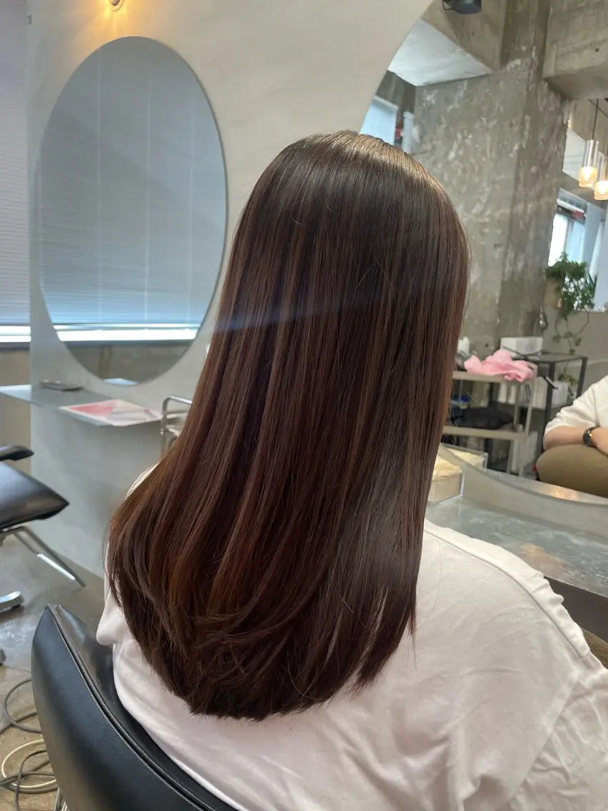 ロング カット アライ レンカのヘアスタイル