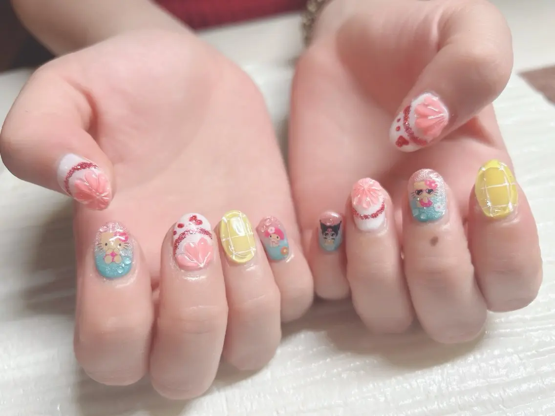 ネイル 持ち込み ハンドネイル nail spikeのネイルデザイン