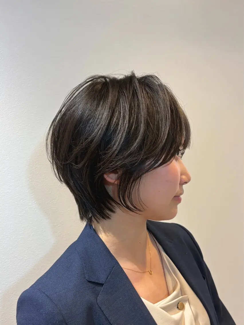 ショート ショートヘア カット トリートメント ショート/レイヤー/ ボブ/安本和史のヘアスタイル