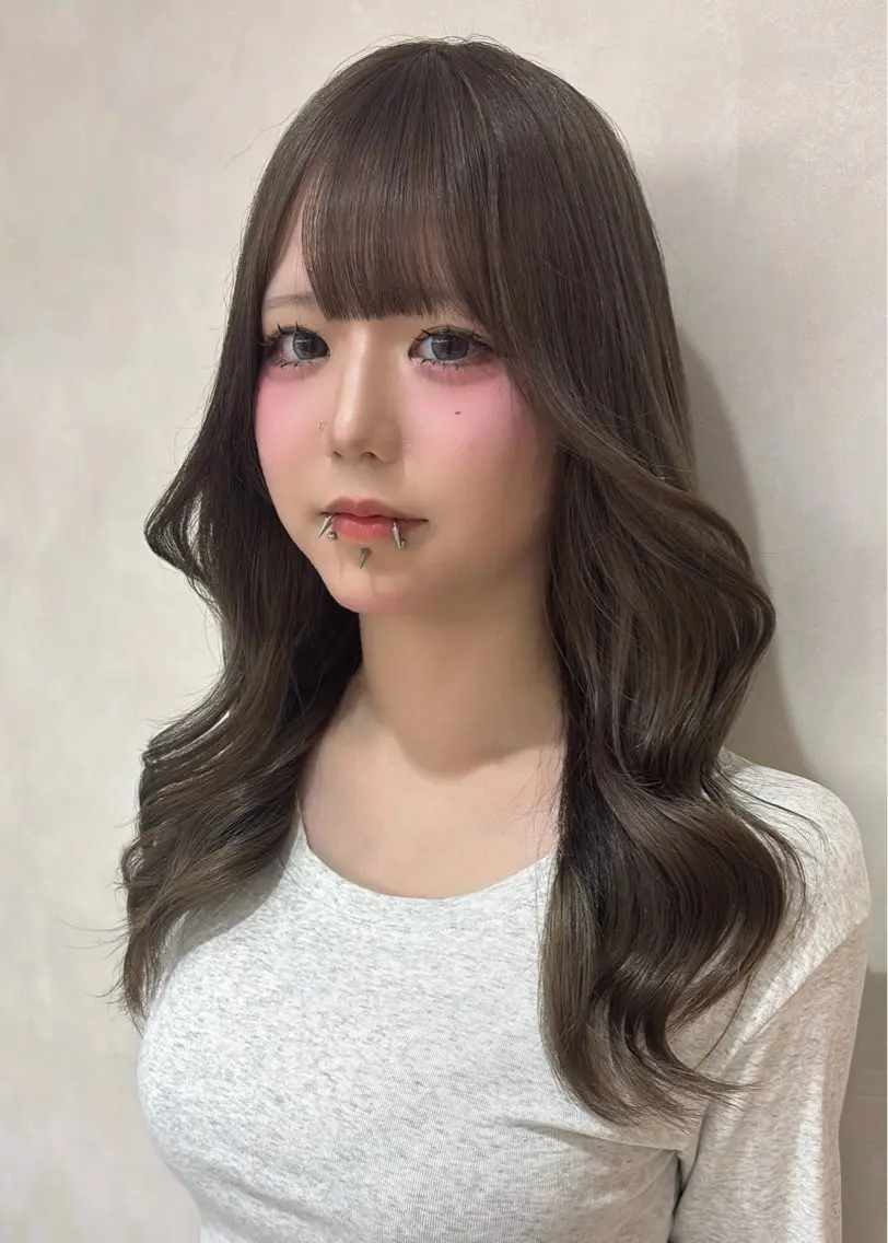 カラー ヘアカラー 盛れる艶髪カラー Harusa🎀のヘアスタイル