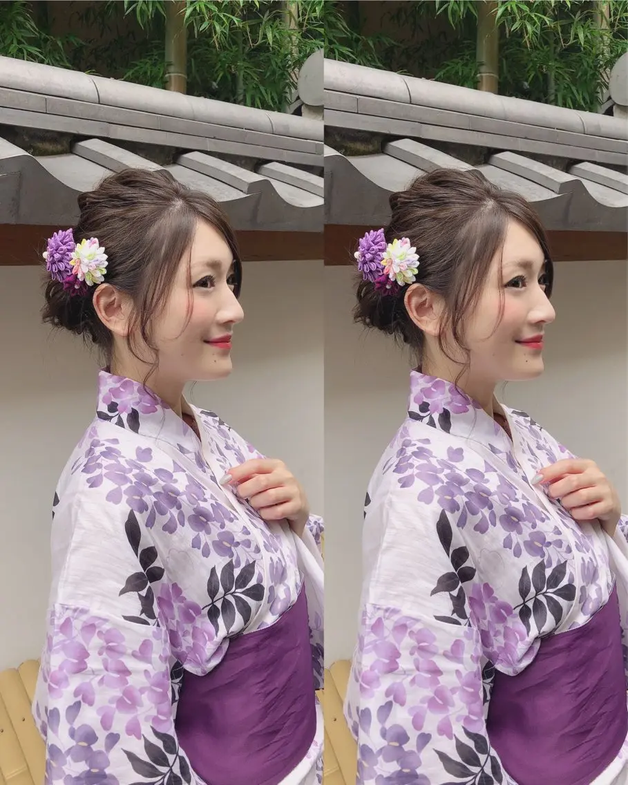 🌽浴衣ヘアセット🌽花火大会、夏祭りに　（目安時間３０分⏳）の写真