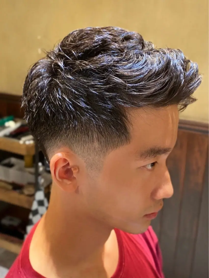 ショート パーマ メンズ El BARBEROのヘアスタイル