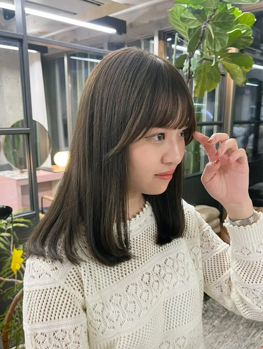 🪽人気no.1🪽透明感ダメージレスカラー+Aujuaスペシャルトリートメント+コテ巻きヘアセットの写真