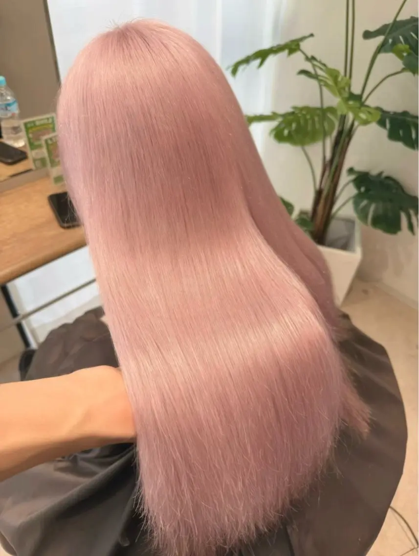 ロング カラー カット ヘアカラー トリートメント 🦄ハイトーンカラー 🦄まるおしょうのヘアスタイル